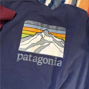 Patagonia Blue Crew Neck Tee
